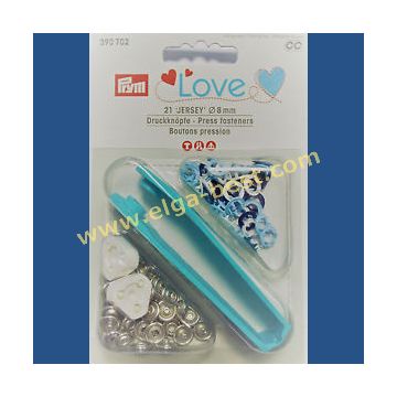 390702 Prym Love drukknopen jersey MS 8mm 5x21 assorti