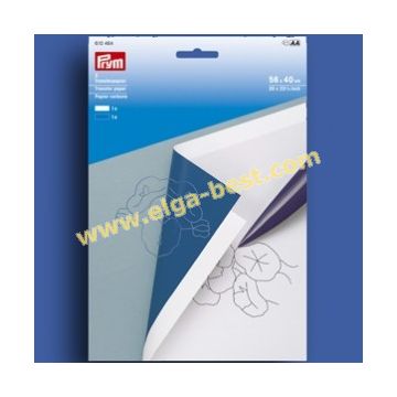 610464 Transferpapier wit blauw 5x2