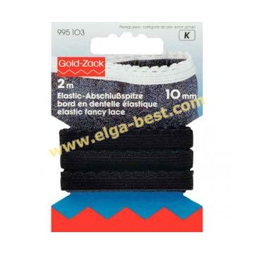 995103 Kantelastiek 10mm 2m 5x zwart