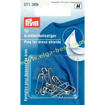 071369 Veiligheidsspeld voor sous-bras MS 19mm 5x10 zilver