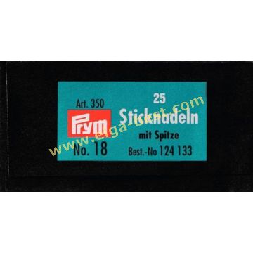 124133 Borduurnaald staal mp Nr.18 1,20x50mm 25x zilver