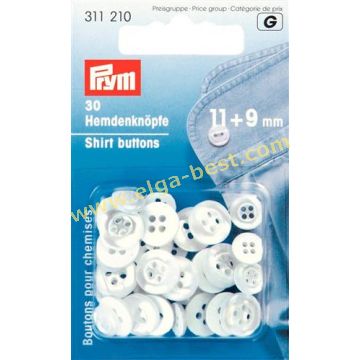 311210 Hemdenknoop imi parelmoer 11+9mm 5x30