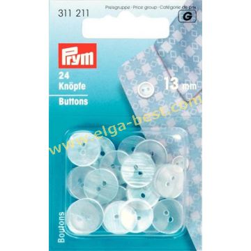 311269 Hemdenknoop imi parelmoer 17mm 5x15