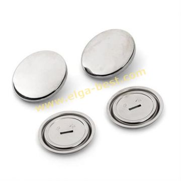 323123 Stofknopen ms zonder matrijs  38mm 100x zilver