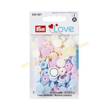 393007 Prym Love color snaps 12,4mm 3x30st assorti