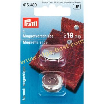 416480 Magneetsluiting 19mm 5x1 zilver