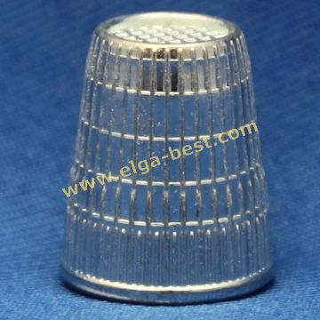 431843 Vingerhoed zinkdruk verchroomd  16,5mm 10x zilver