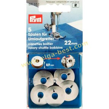 611352 Spoelen voor dubbele omloopgrijper metaal 21,9mm 5x5