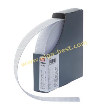 950250 Elastisch tailleband 25mm 10m wit