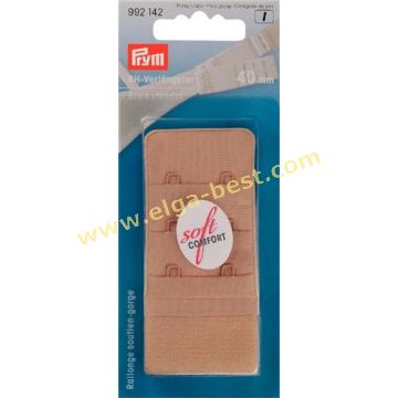 992142 Bh-verlengstuk soft 3x2 haken 40mm 5x1 huid