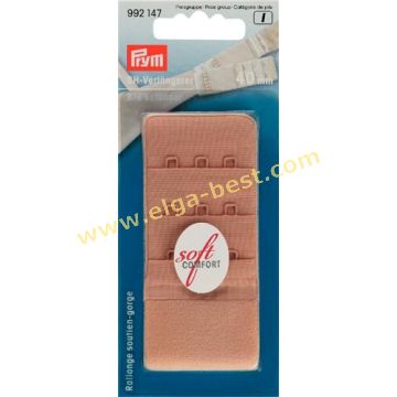 992147 Bh-verlengstuk soft 3x3 haken 40mm 5x1 huid